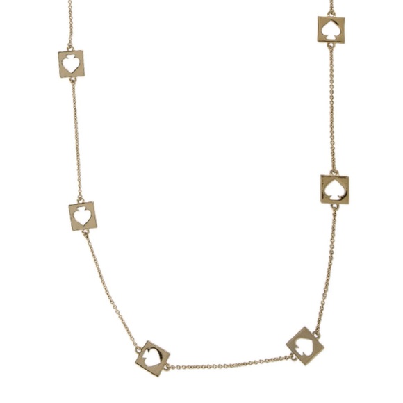 KATE SPADE • Gold Hole Punch Rosary Necklace - Picture 3 of 5